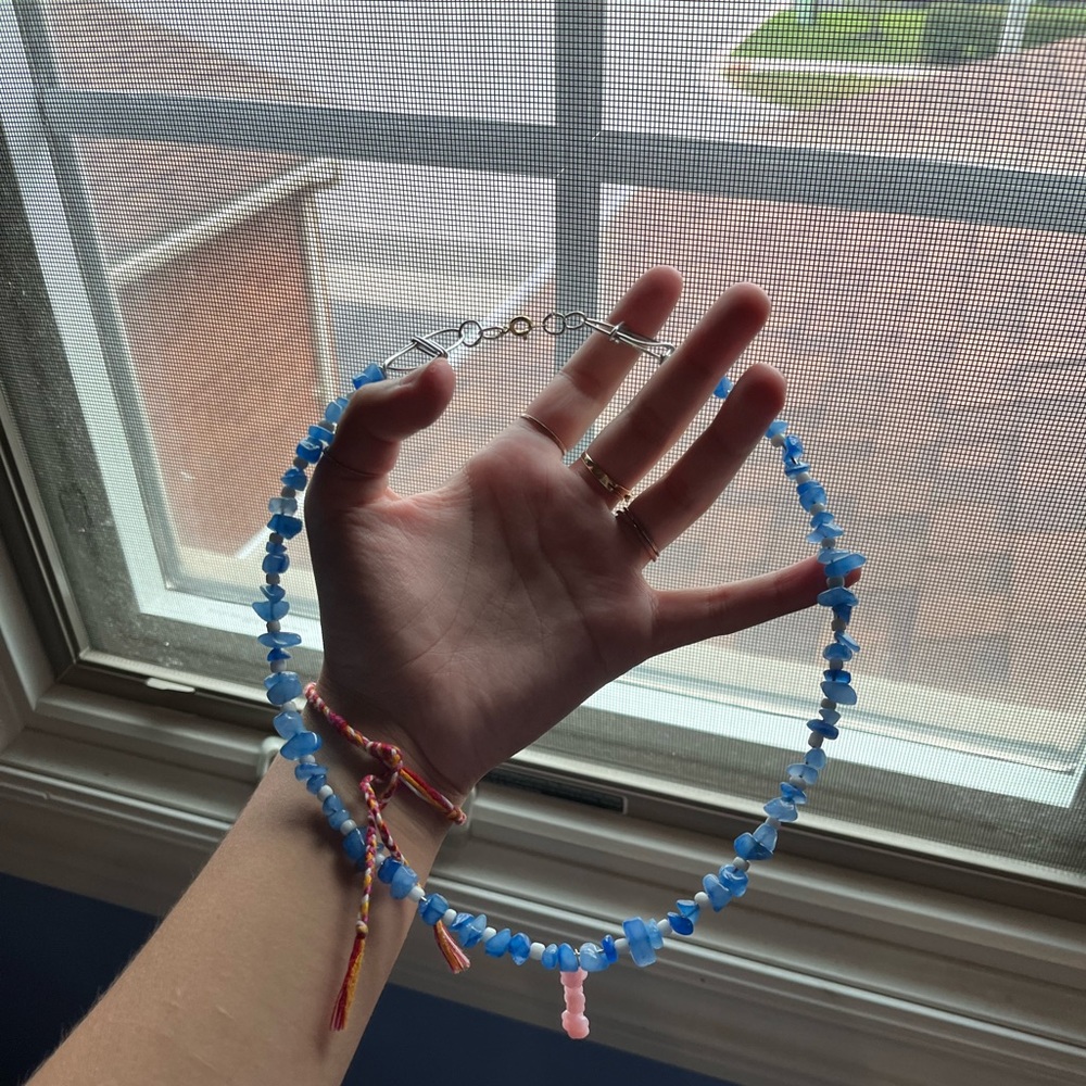 handmade necklace + ring set